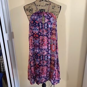 Lucky Brand Printed halter dress